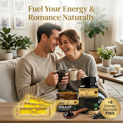 Himalayan Shilajit Resin + 12-in-1 Ashwagandha Blend Combo Pack (Pack of 2) | 84+ Trace Minerals, Fulvic Acid & Elemental Gold | Premium Lab-Tested Wellness Supplement | Includes 6 FREE VIP Royal Honey Sachets