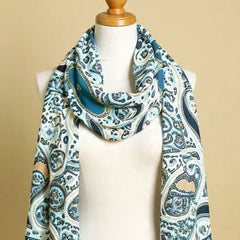 HAMS™ Chic Blue Western Style Ladies Stole – Cool, Soft & Winter Ready
