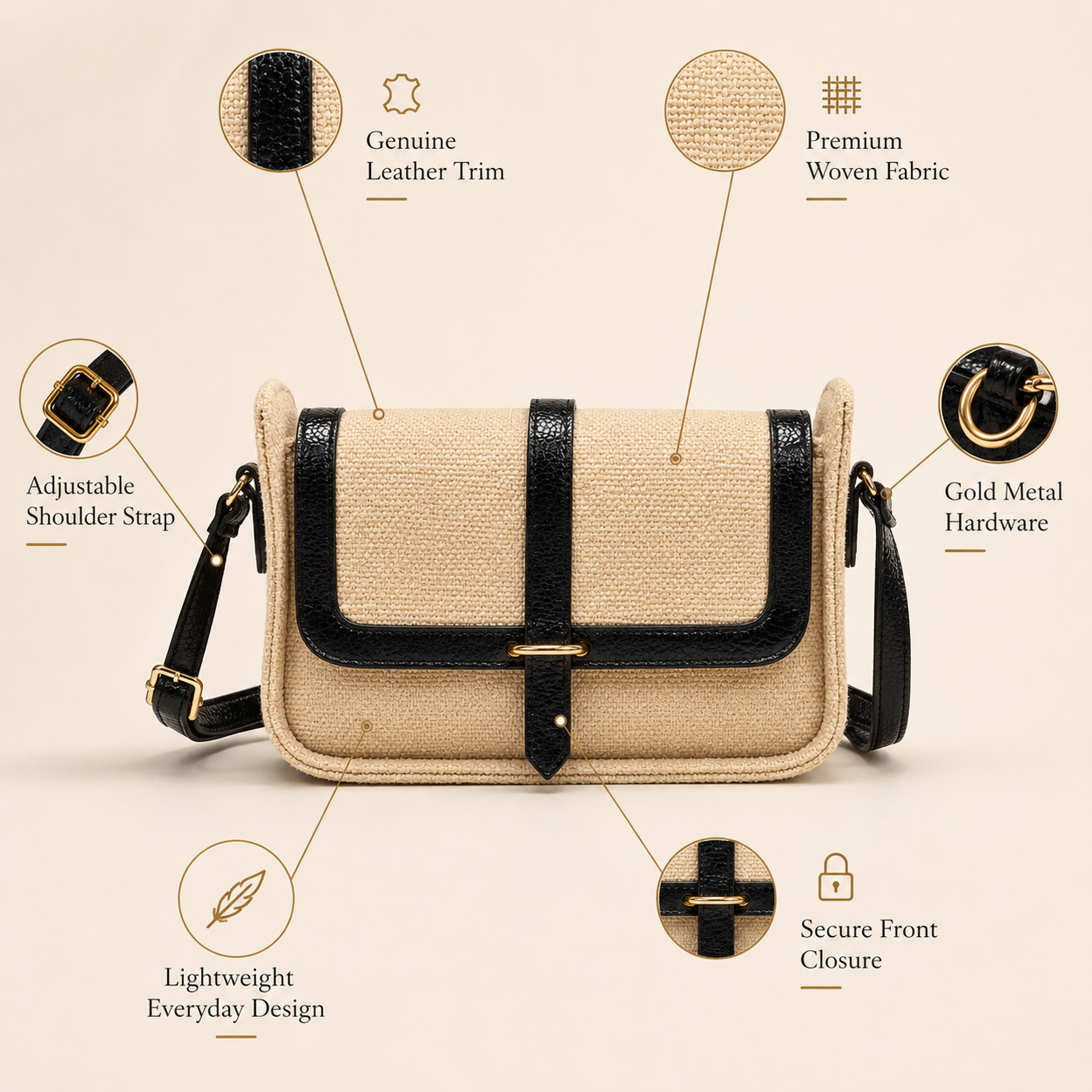 Ladies Leather Handbag – Stylish & Elegant Everyday Bag
