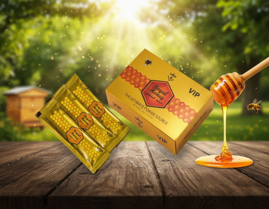 Royal Power Honey - Natural Honey Enhancer for Men with Ginseng, Maca and Ginger - Energy, Vitality and Performance