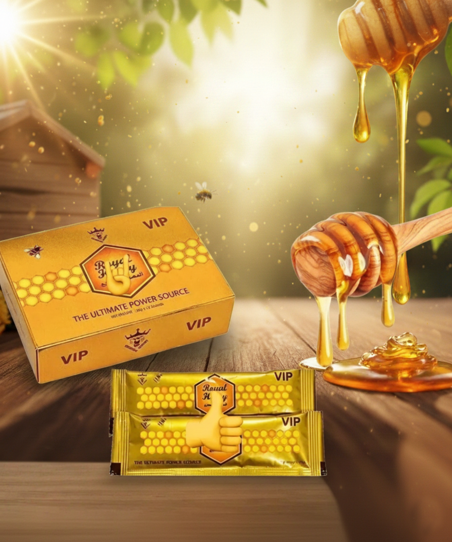Royal Power Honey - Natural Honey Enhancer for Men with Ginseng, Maca and Ginger - Energy, Vitality and Performance