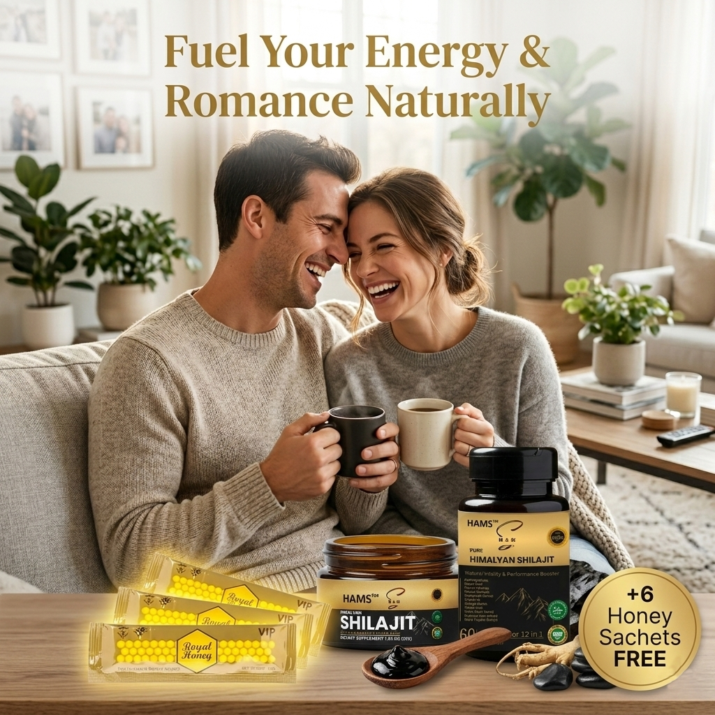 Himalayan Shilajit Resin + 12-in-1 Ashwagandha Blend Combo Pack (Pack of 2) | 84+ Trace Minerals, Fulvic Acid & Elemental Gold | Premium Lab-Tested Wellness Supplement | Includes 6 FREE VIP Royal Honey Sachets