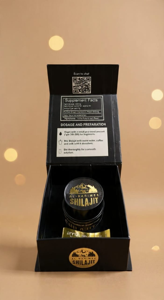 Pure Himalayan Shilajit For Stamina, Muscle Build 75% Fulvic Acid | 85+ Minerals